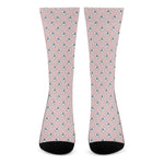 Polar Bear Reading Book Pattern Print Crew Socks