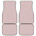 Polar Bear Reading Book Pattern Print Front and Back Car Floor Mats