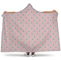 Polar Bear Reading Book Pattern Print Hooded Blanket