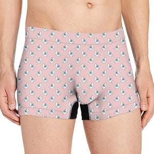 Polar Bear Reading Book Pattern Print Men's Boxer Briefs