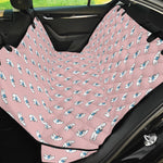 Polar Bear Reading Book Pattern Print Pet Car Back Seat Cover