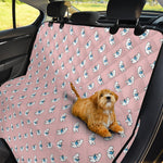 Polar Bear Reading Book Pattern Print Pet Car Back Seat Cover