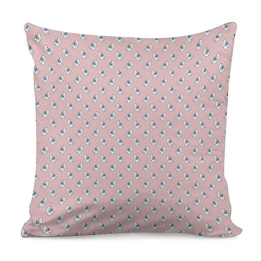 Polar Bear Reading Book Pattern Print Pillow Cover