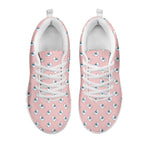 Polar Bear Reading Book Pattern Print White Sneakers