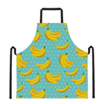 Polka Dot Banana Pattern Print Apron