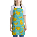 Polka Dot Banana Pattern Print Apron