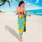 Polka Dot Banana Pattern Print Beach Sarong Wrap