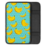 Polka Dot Banana Pattern Print Car Center Console Cover