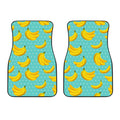 Polka Dot Banana Pattern Print Front Car Floor Mats