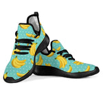 Polka Dot Banana Pattern Print Mesh Knit Shoes GearFrost