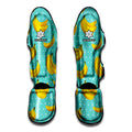 Polka Dot Banana Pattern Print Muay Thai Shin Guards