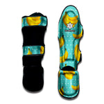 Polka Dot Banana Pattern Print Muay Thai Shin Guard