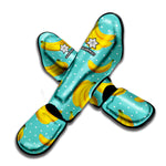 Polka Dot Banana Pattern Print Muay Thai Shin Guard