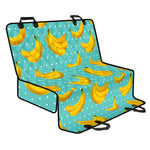 Polka Dot Banana Pattern Print Pet Car Back Seat Cover