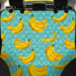 Polka Dot Banana Pattern Print Pet Car Back Seat Cover