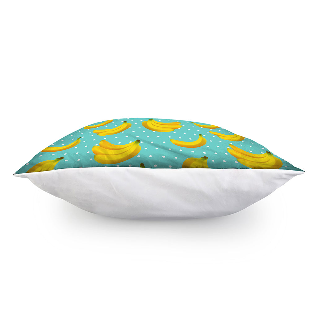 Polka Dot Banana Pattern Print Pillow Cover