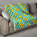 Polka Dot Banana Pattern Print Quilt