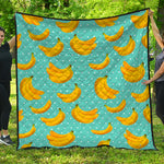 Polka Dot Banana Pattern Print Quilt