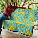 Polka Dot Banana Pattern Print Quilt