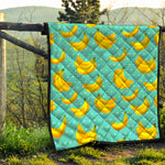 Polka Dot Banana Pattern Print Quilt