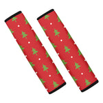 Polka Dot Christmas Tree Pattern Print Car Seat Belt Covers