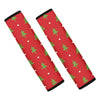 Polka Dot Christmas Tree Pattern Print Car Seat Belt Covers