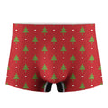 Polka Dot Christmas Tree Pattern Print Men's Boxer Briefs