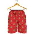 Polka Dot Christmas Tree Pattern Print Men's Shorts