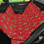 Polka Dot Christmas Tree Pattern Print Pet Car Back Seat Cover