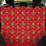 Polka Dot Christmas Tree Pattern Print Pet Car Back Seat Cover