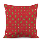 Polka Dot Christmas Tree Pattern Print Pillow Cover