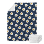 Polka Dot Daisy Floral Pattern Print Blanket
