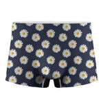 Polka Dot Daisy Floral Pattern Print Men's Boxer Briefs