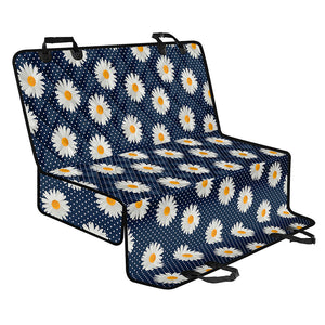 Polka Dot Daisy Floral Pattern Print Pet Car Back Seat Cover