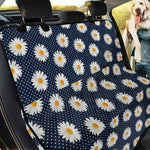 Polka Dot Daisy Floral Pattern Print Pet Car Back Seat Cover