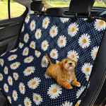 Polka Dot Daisy Floral Pattern Print Pet Car Back Seat Cover