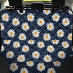 Polka Dot Daisy Floral Pattern Print Pet Car Back Seat Cover