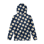 Polka Dot Daisy Floral Pattern Print Pullover Hoodie