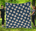 Polka Dot Daisy Floral Pattern Print Quilt