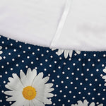 Polka Dot Daisy Floral Pattern Print Sofa Cover