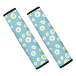 Polka Dot Daisy Flower Pattern Print Car Seat Belt Covers