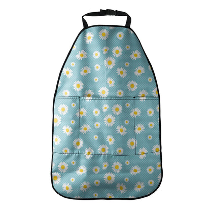 Polka Dot Daisy Flower Pattern Print Car Seat Organizers