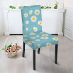 Polka Dot Daisy Flower Pattern Print Dining Chair Slipcover
