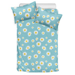 Polka Dot Daisy Flower Pattern Print Duvet Cover Bedding Set