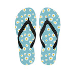 Polka Dot Daisy Flower Pattern Print Flip Flops