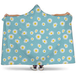 Polka Dot Daisy Flower Pattern Print Hooded Blanket