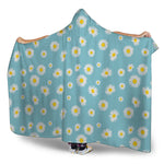 Polka Dot Daisy Flower Pattern Print Hooded Blanket