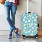 Polka Dot Daisy Flower Pattern Print Luggage Cover