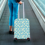Polka Dot Daisy Flower Pattern Print Luggage Cover