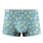 Polka Dot Daisy Flower Pattern Print Men's Boxer Briefs